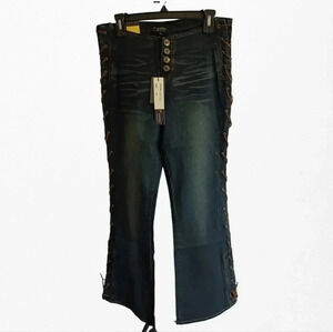 Point stretch blue denim size 7/8